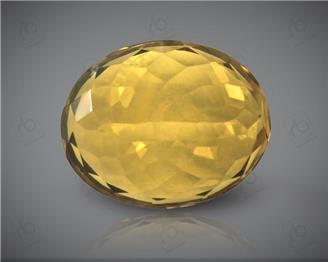 Yellow Citrine Natural Certified  8.77CTS-8454